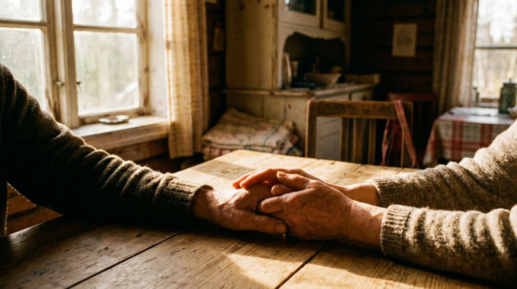 זוג מחזיק ידיים במהלך פגישת ייעוץ זוגי ממוקד רגש, המסמל יצירת קשר בטוח.